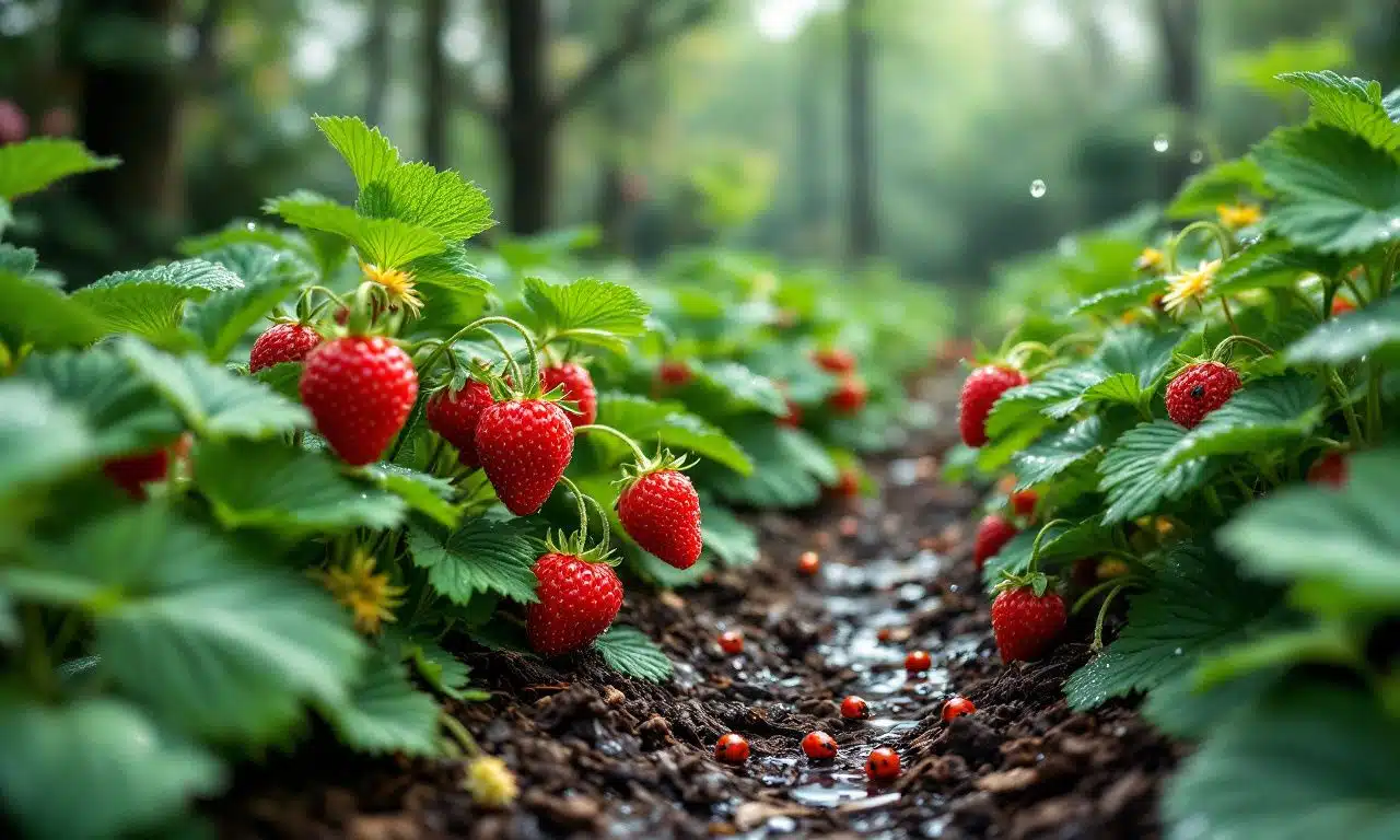 Deze verrassende mulch-methode verdubbelt je aardbeienoogst deze zomer