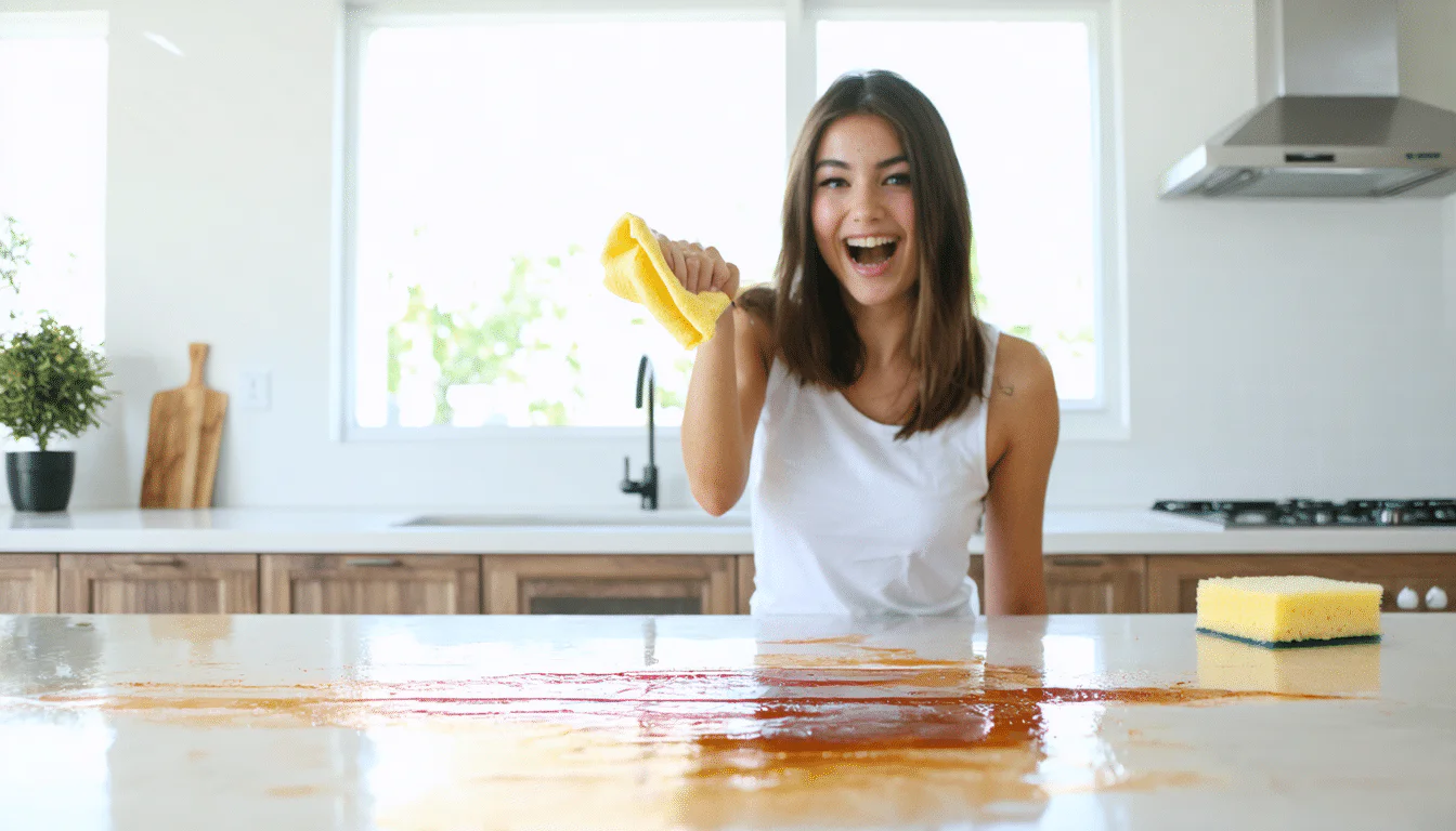 De makkelijkste manier om vetvlekken in de keuken te verwijderen