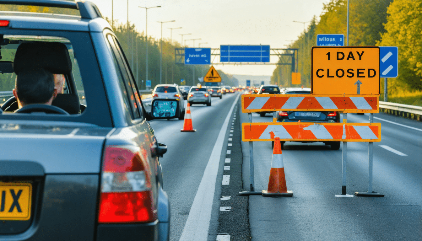 belangrijke snelweg in duitsland gesloten: bestuurders moeten rekening houden met een verstoring van tien dagen. plan uw reis zorgvuldig om vertragingen te vermijden.