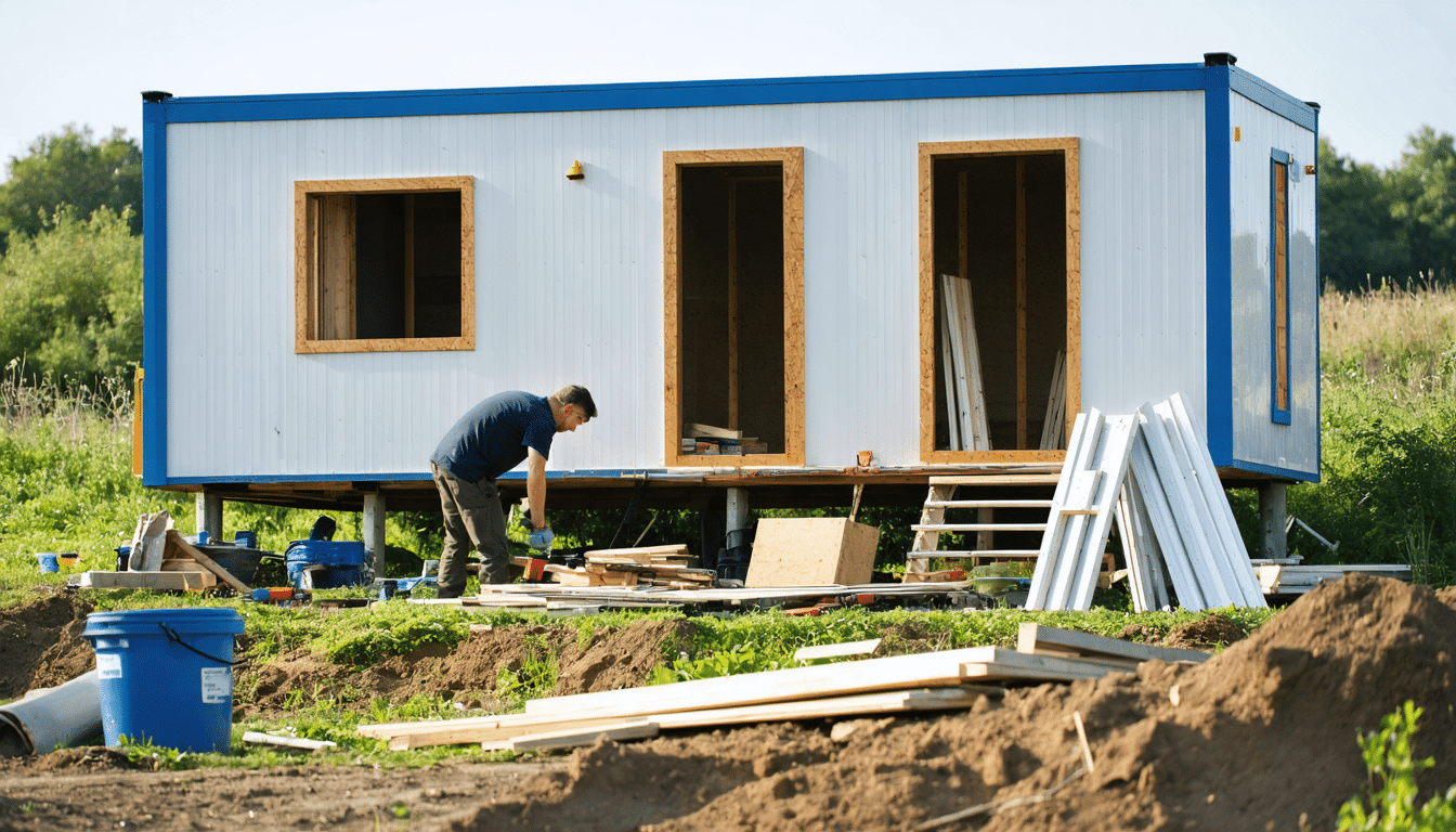 Hij bouwde zonder vergunning een prefab huis voor zijn zoon op een terrein dat niet voor bebouwing was bestemd