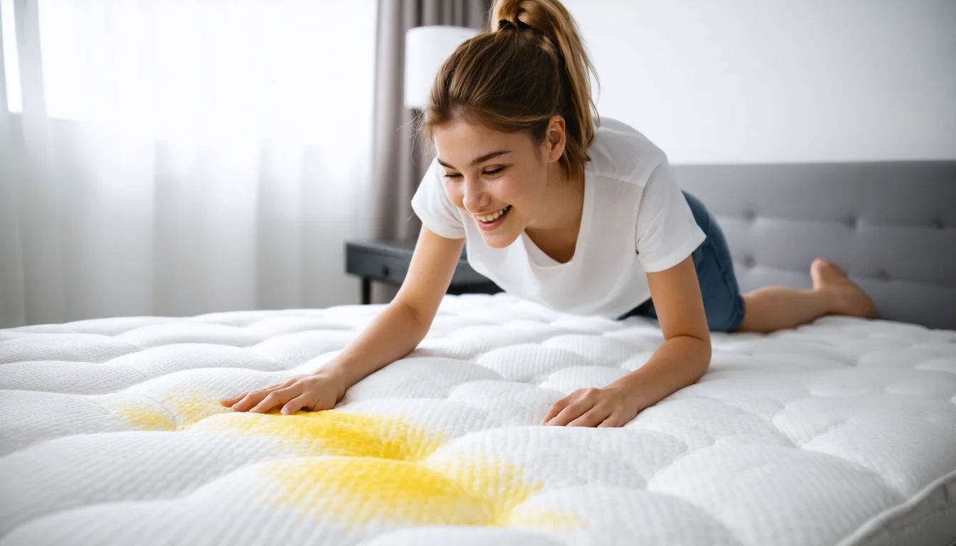 Noch azijn noch zuiveringszout: de beste manier om gele vlekken uit het matras te verwijderen