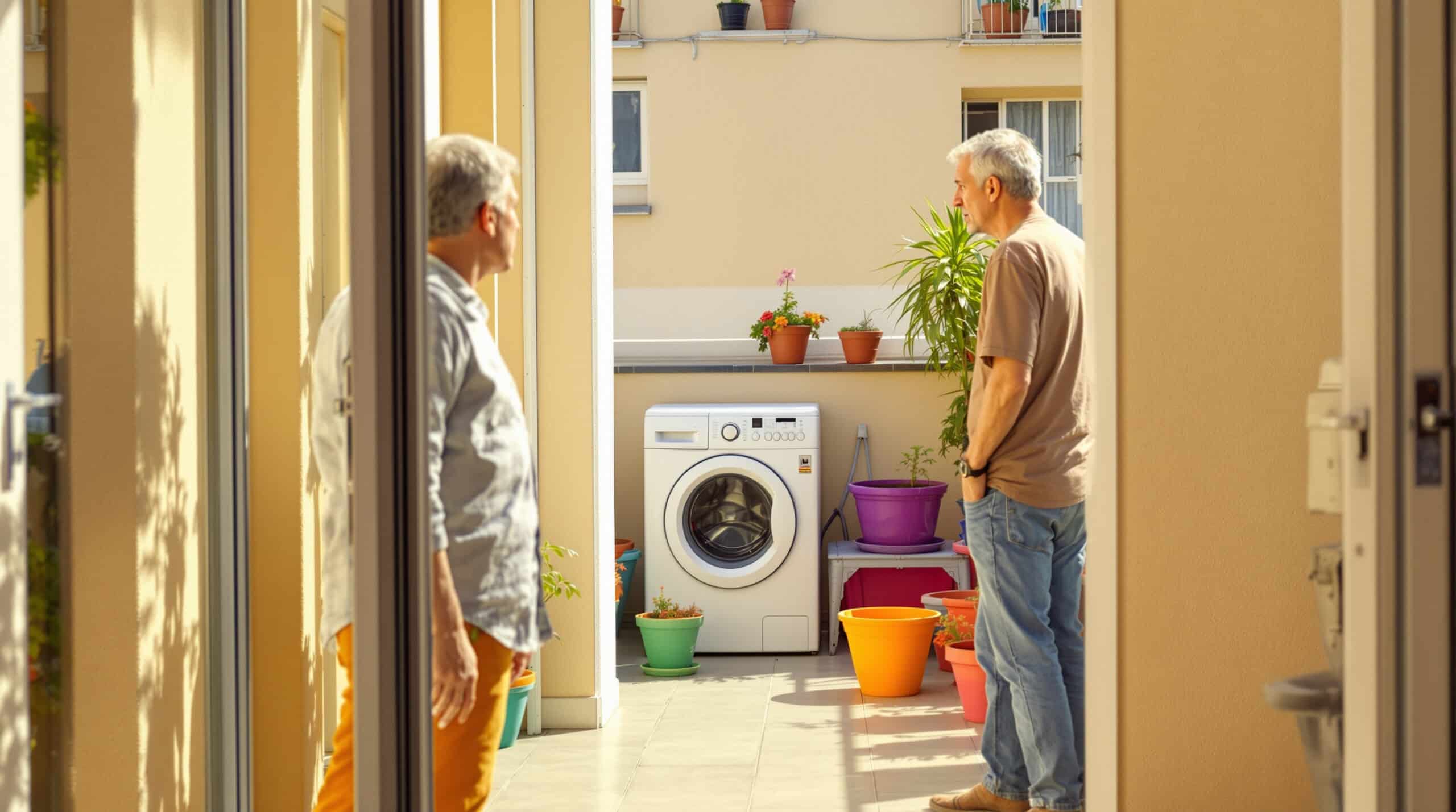 Twee buren openden zonder toestemming de deur naar het gedeelde terras en plaatsten daar een wasmachine en bloempotten: rechtbank oordeelt over schending van de gemeenschap