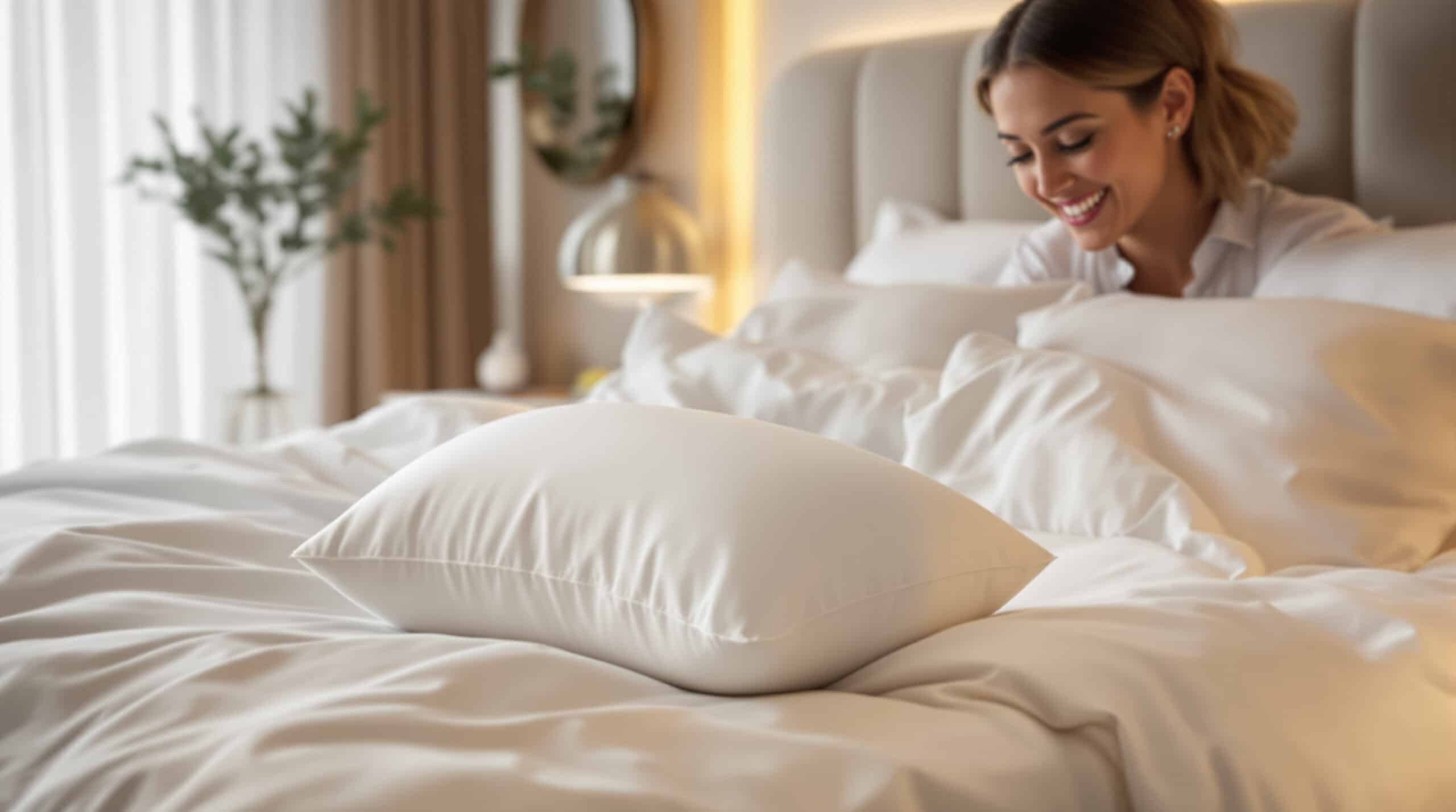 ontdek het innovatieve 2-in-1 kussen van ikea voor 25 euro, dat stijl en comfort combineert voor een hotelwaardig bed.